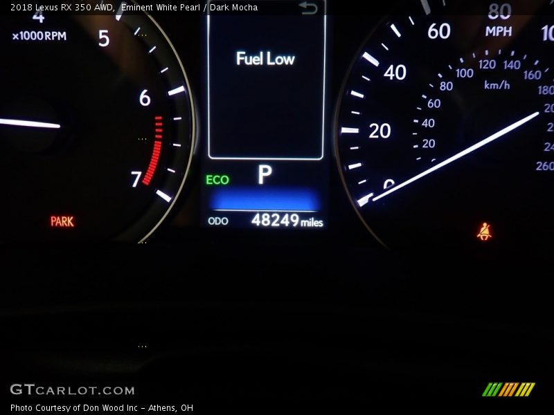Eminent White Pearl / Dark Mocha 2018 Lexus RX 350 AWD