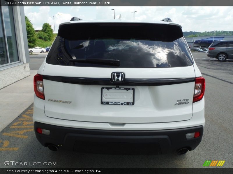 White Diamond Pearl / Black 2019 Honda Passport Elite AWD