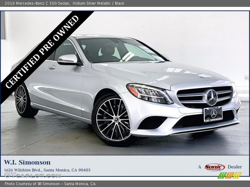 Iridium Silver Metallic / Black 2019 Mercedes-Benz C 300 Sedan