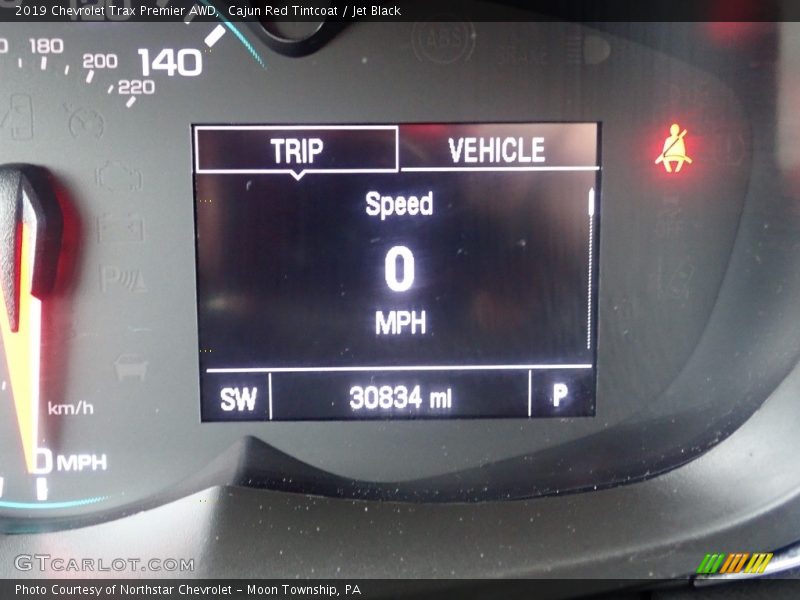 Cajun Red Tintcoat / Jet Black 2019 Chevrolet Trax Premier AWD