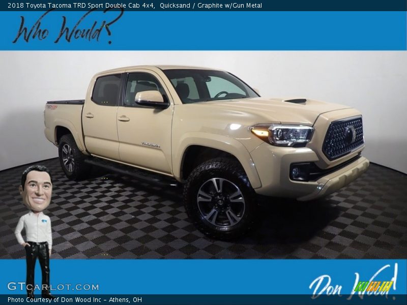 Quicksand / Graphite w/Gun Metal 2018 Toyota Tacoma TRD Sport Double Cab 4x4
