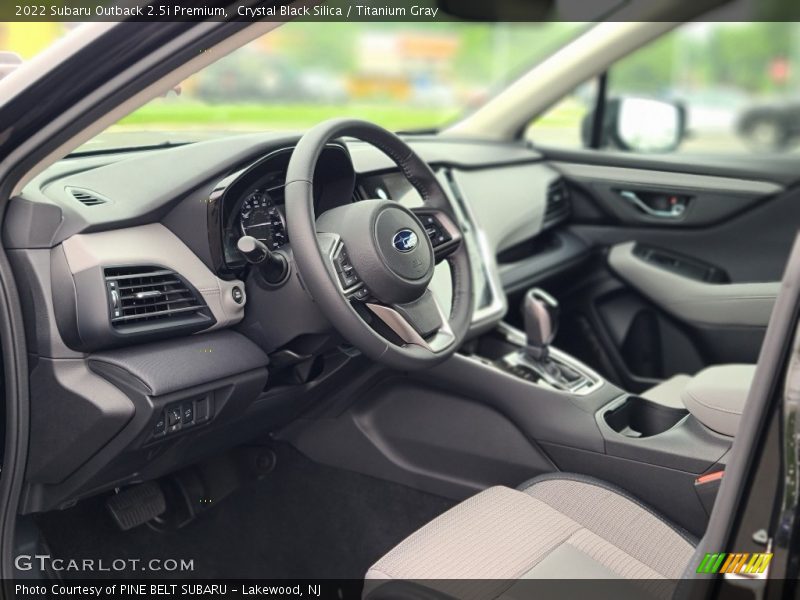 Crystal Black Silica / Titanium Gray 2022 Subaru Outback 2.5i Premium
