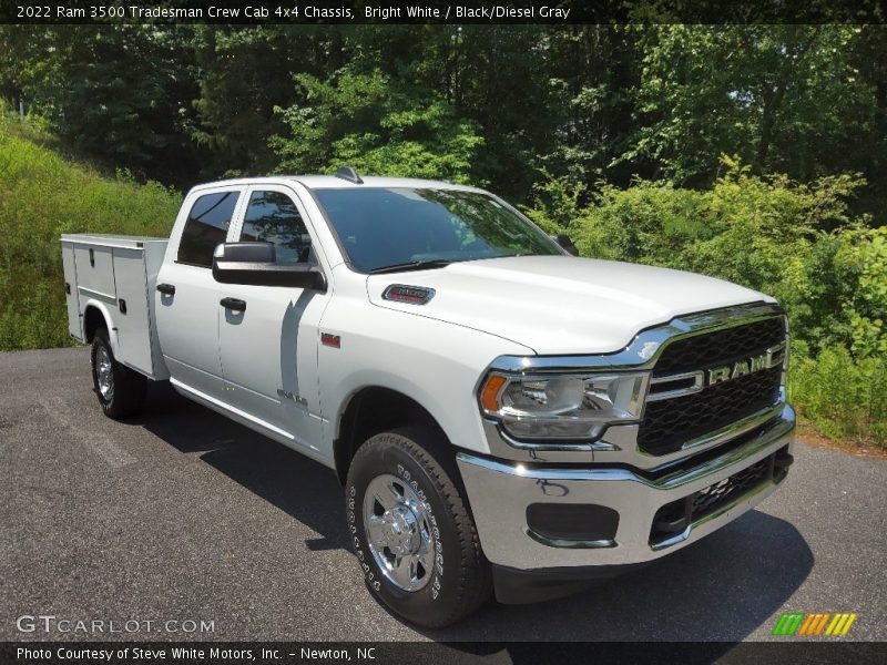 Bright White / Black/Diesel Gray 2022 Ram 3500 Tradesman Crew Cab 4x4 Chassis