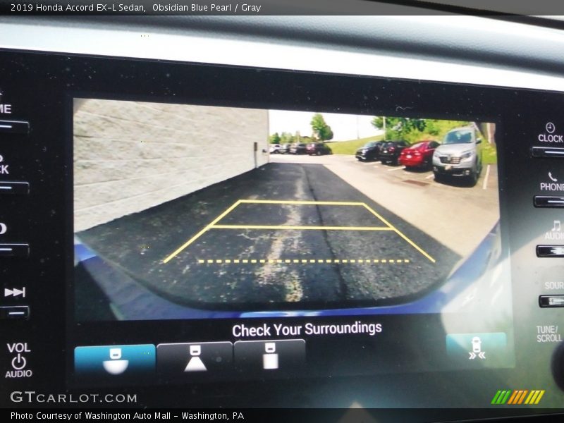 Obsidian Blue Pearl / Gray 2019 Honda Accord EX-L Sedan