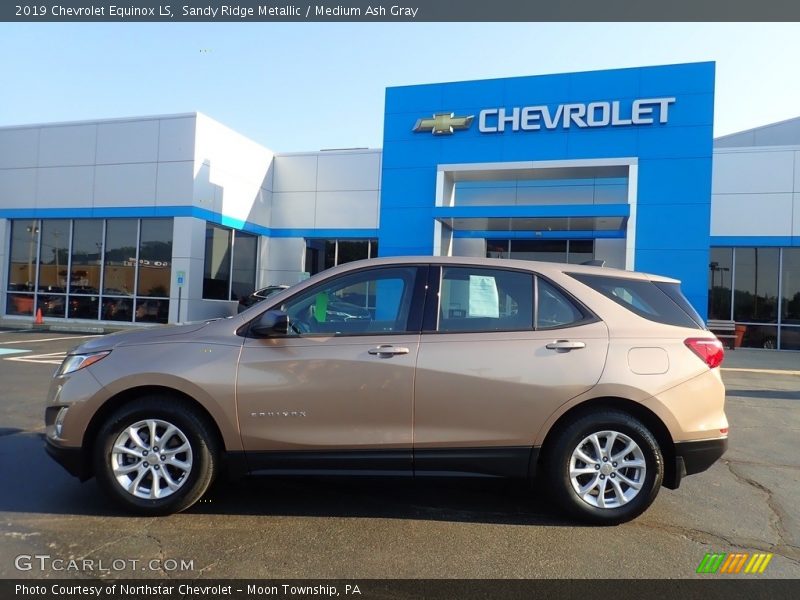Sandy Ridge Metallic / Medium Ash Gray 2019 Chevrolet Equinox LS