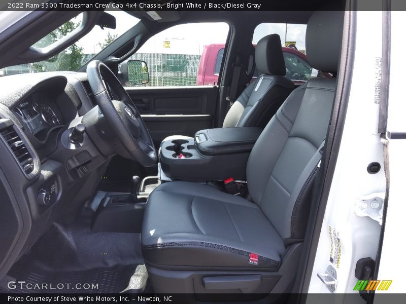 Bright White / Black/Diesel Gray 2022 Ram 3500 Tradesman Crew Cab 4x4 Chassis