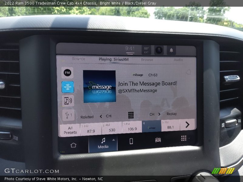 Bright White / Black/Diesel Gray 2022 Ram 3500 Tradesman Crew Cab 4x4 Chassis