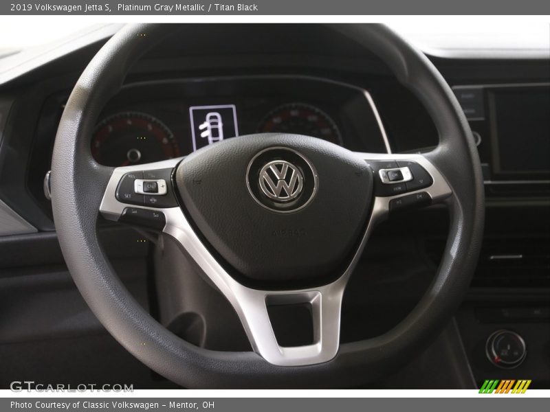 Platinum Gray Metallic / Titan Black 2019 Volkswagen Jetta S