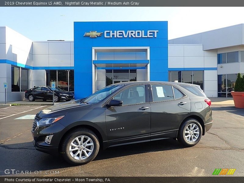 Nightfall Gray Metallic / Medium Ash Gray 2019 Chevrolet Equinox LS AWD