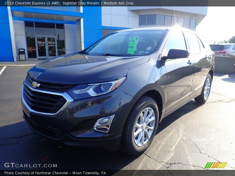 Nightfall Gray Metallic / Medium Ash Gray 2019 Chevrolet Equinox LS AWD