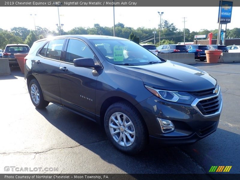 Nightfall Gray Metallic / Medium Ash Gray 2019 Chevrolet Equinox LS AWD