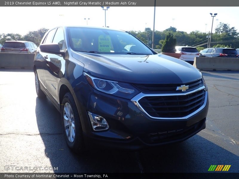 Nightfall Gray Metallic / Medium Ash Gray 2019 Chevrolet Equinox LS AWD