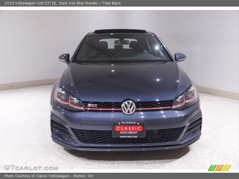 Dark Iron Blue Metallic / Titan Black 2019 Volkswagen Golf GTI SE