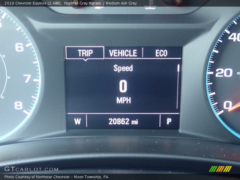 Nightfall Gray Metallic / Medium Ash Gray 2019 Chevrolet Equinox LS AWD
