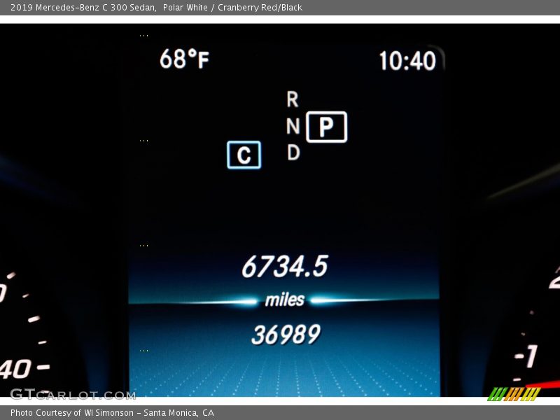 Polar White / Cranberry Red/Black 2019 Mercedes-Benz C 300 Sedan