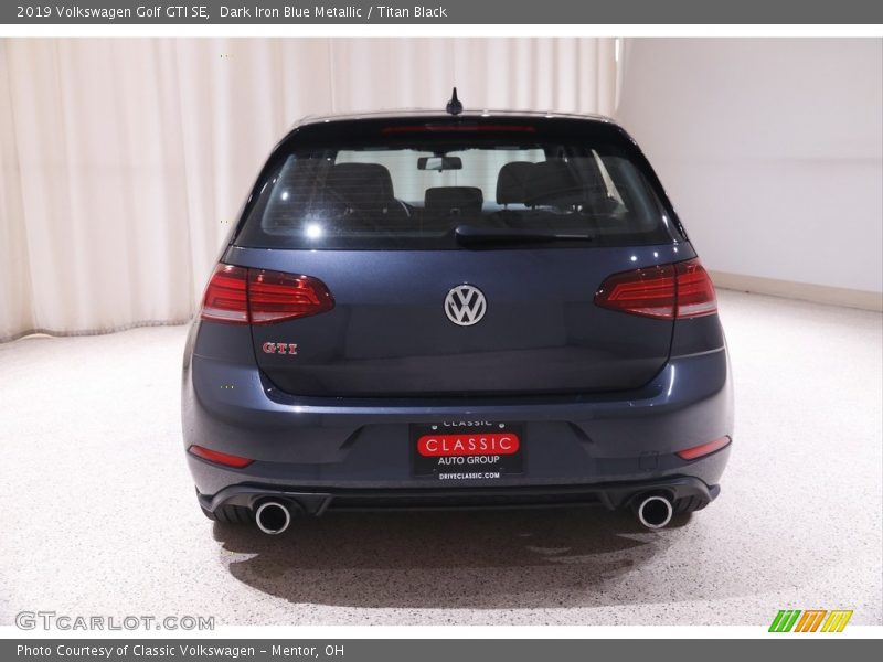 Dark Iron Blue Metallic / Titan Black 2019 Volkswagen Golf GTI SE