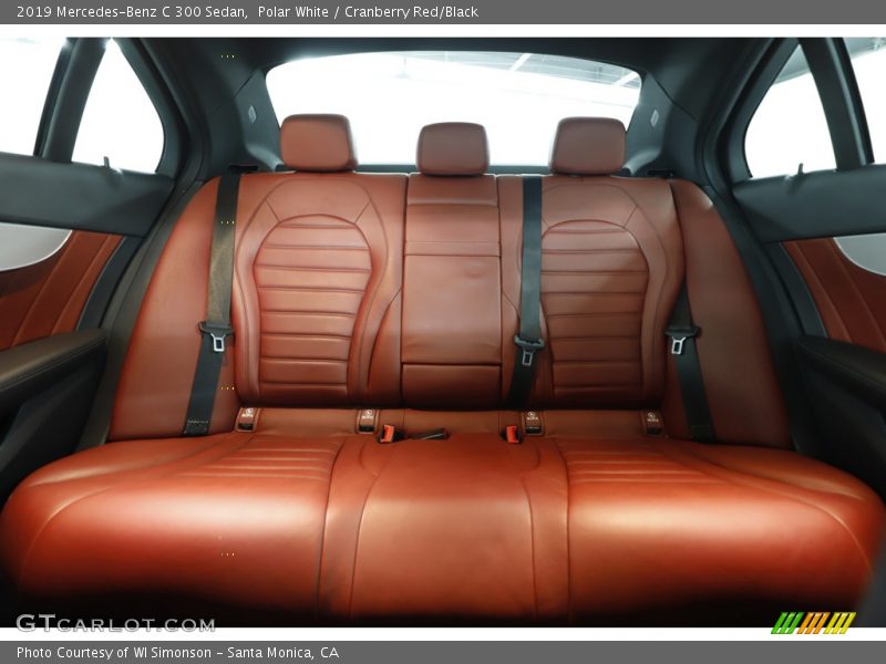 Polar White / Cranberry Red/Black 2019 Mercedes-Benz C 300 Sedan