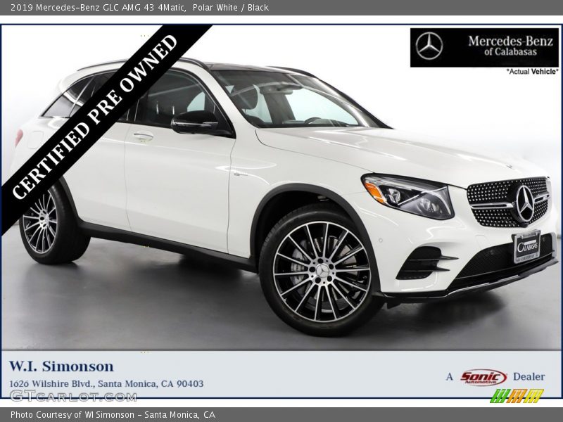 Polar White / Black 2019 Mercedes-Benz GLC AMG 43 4Matic