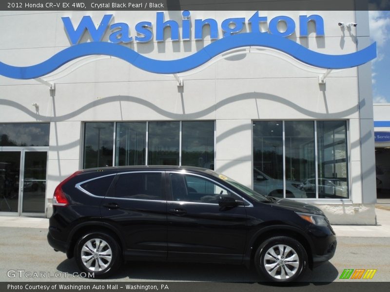 Crystal Black Pearl / Black 2012 Honda CR-V EX 4WD