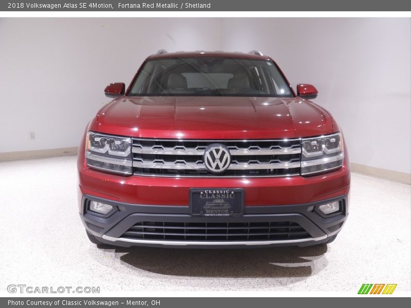 Fortana Red Metallic / Shetland 2018 Volkswagen Atlas SE 4Motion
