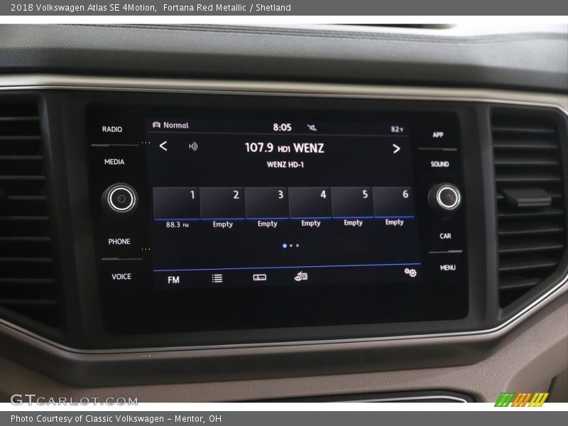 Fortana Red Metallic / Shetland 2018 Volkswagen Atlas SE 4Motion
