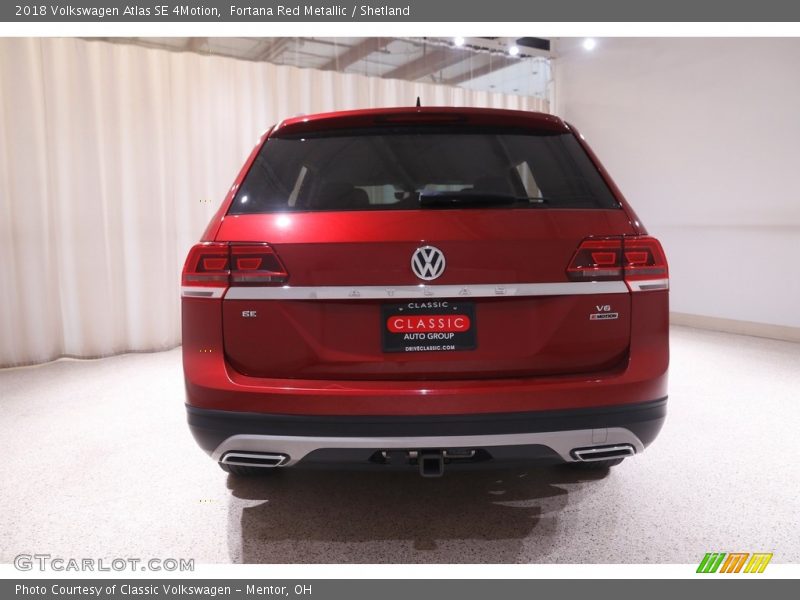 Fortana Red Metallic / Shetland 2018 Volkswagen Atlas SE 4Motion