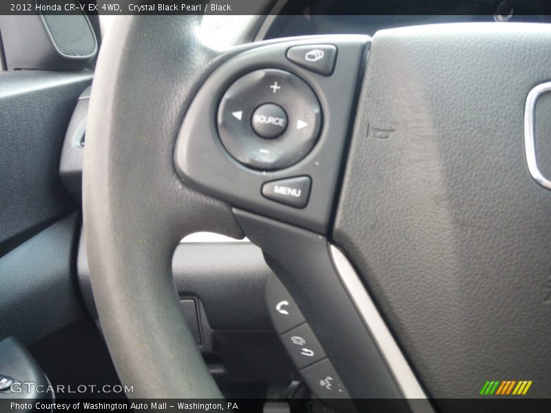 Crystal Black Pearl / Black 2012 Honda CR-V EX 4WD