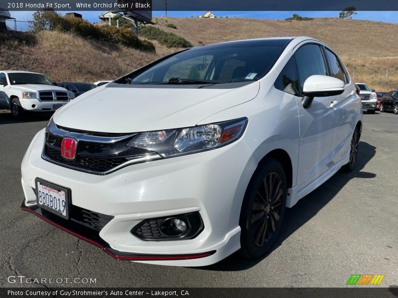 White Orchid Pearl / Black 2018 Honda Fit Sport