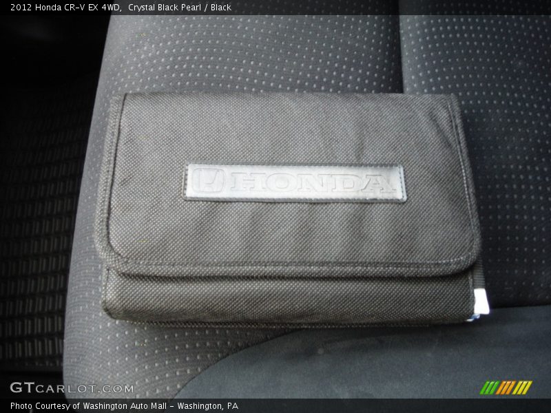 Crystal Black Pearl / Black 2012 Honda CR-V EX 4WD