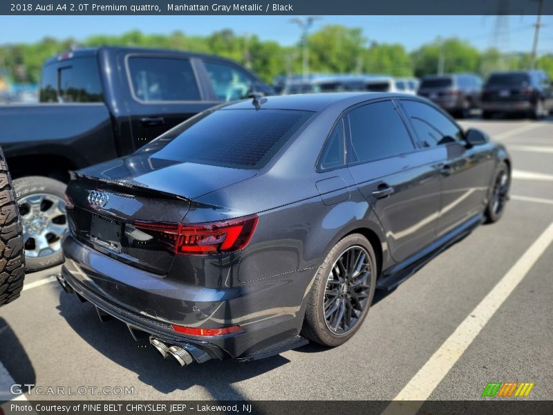 Manhattan Gray Metallic / Black 2018 Audi A4 2.0T Premium quattro
