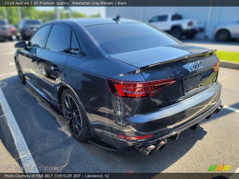 Manhattan Gray Metallic / Black 2018 Audi A4 2.0T Premium quattro