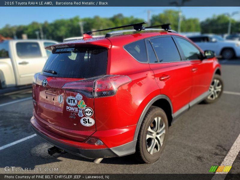 Barcelona Red Metallic / Black 2016 Toyota RAV4 LE AWD