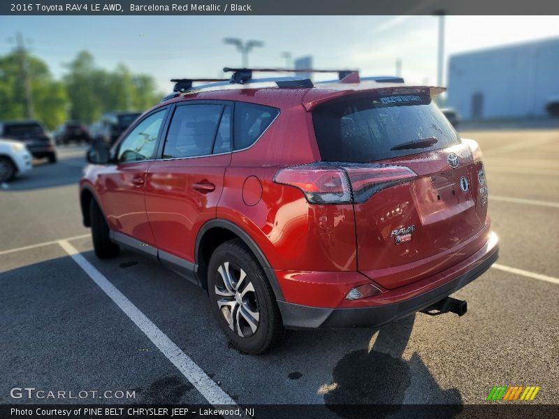 Barcelona Red Metallic / Black 2016 Toyota RAV4 LE AWD