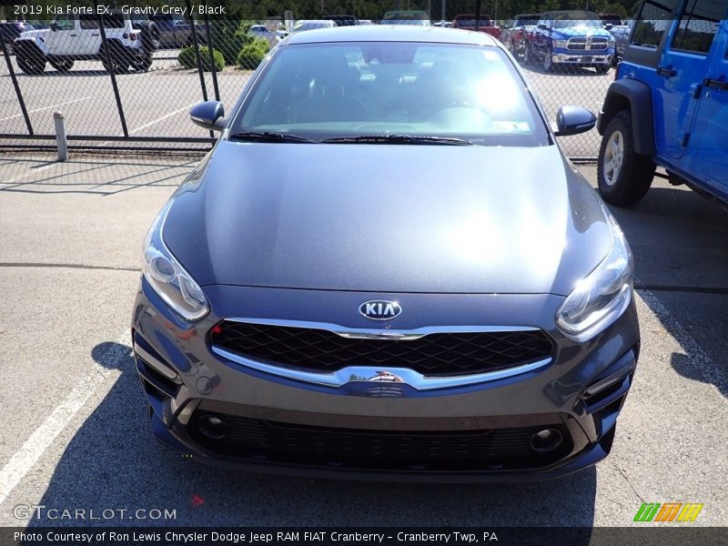 Gravity Grey / Black 2019 Kia Forte EX