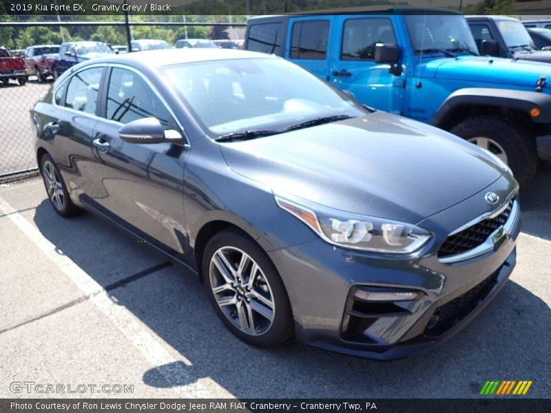 Gravity Grey / Black 2019 Kia Forte EX