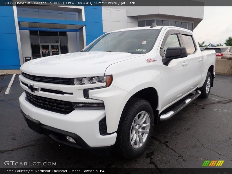 Summit White / Jet Black 2019 Chevrolet Silverado 1500 RST Crew Cab 4WD