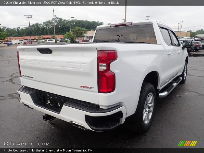 Summit White / Jet Black 2019 Chevrolet Silverado 1500 RST Crew Cab 4WD