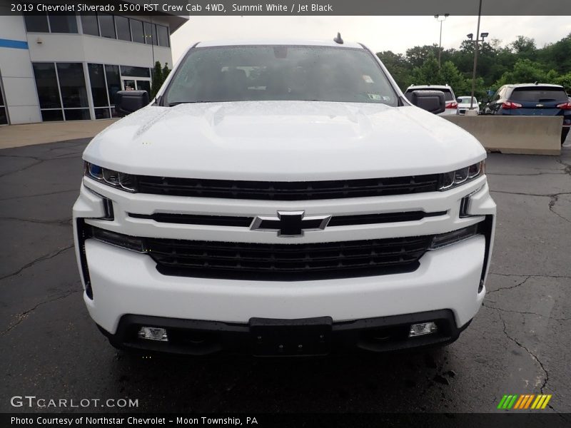Summit White / Jet Black 2019 Chevrolet Silverado 1500 RST Crew Cab 4WD