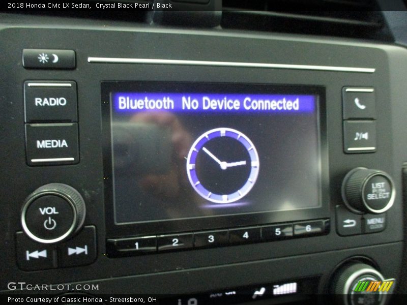 Crystal Black Pearl / Black 2018 Honda Civic LX Sedan