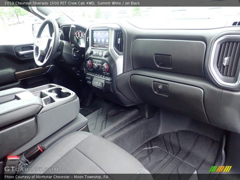 Summit White / Jet Black 2019 Chevrolet Silverado 1500 RST Crew Cab 4WD