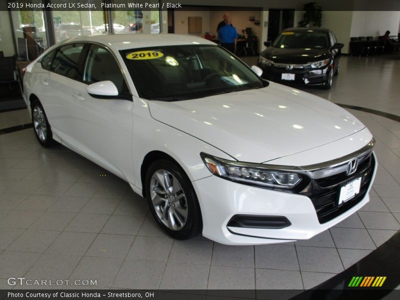 Platinum White Pearl / Black 2019 Honda Accord LX Sedan