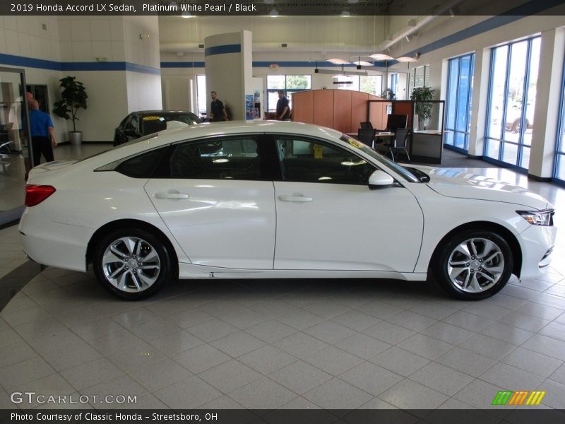 Platinum White Pearl / Black 2019 Honda Accord LX Sedan