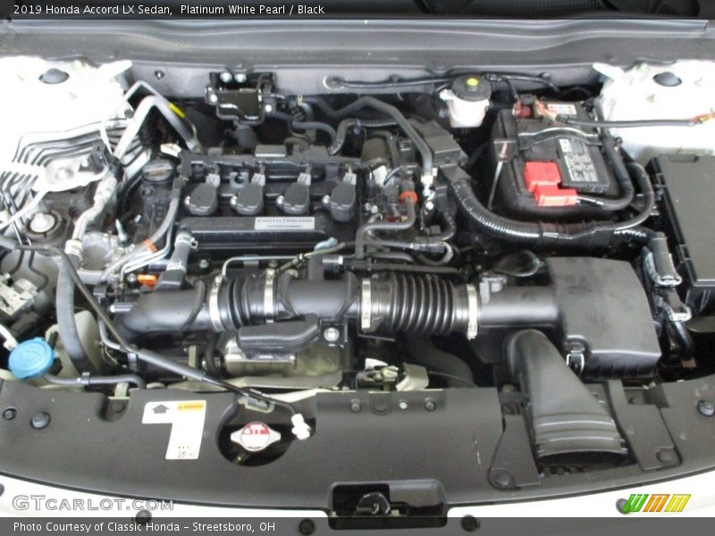 Platinum White Pearl / Black 2019 Honda Accord LX Sedan