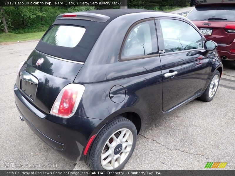 Nero (Black) / Nero/Nero (Black/Black) 2013 Fiat 500 c cabrio Pop
