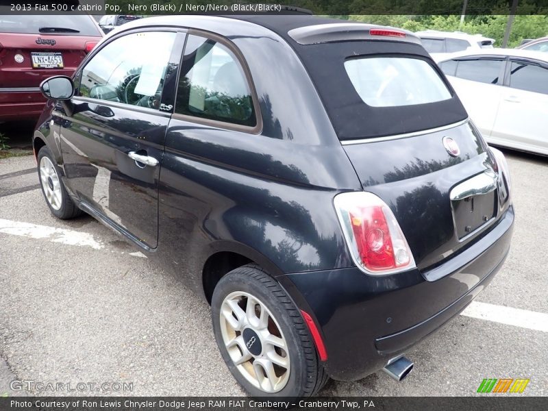Nero (Black) / Nero/Nero (Black/Black) 2013 Fiat 500 c cabrio Pop