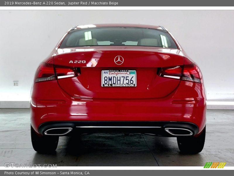 Jupiter Red / Macchiato Beige 2019 Mercedes-Benz A 220 Sedan