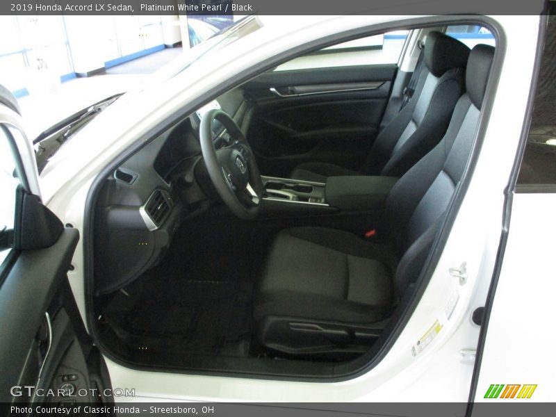 Platinum White Pearl / Black 2019 Honda Accord LX Sedan