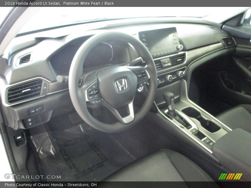Platinum White Pearl / Black 2019 Honda Accord LX Sedan