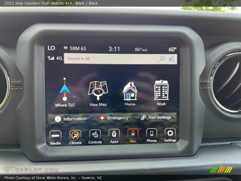 Black / Black 2022 Jeep Gladiator High Altitude 4x4