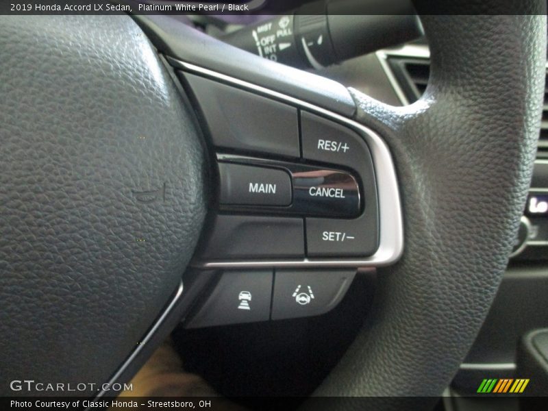 Platinum White Pearl / Black 2019 Honda Accord LX Sedan